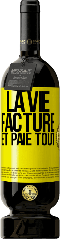 49,95 € Envoi gratuit | Vin rouge Édition Premium MBS® Réserve La vie facture et paie tout Étiquette Jaune. Étiquette personnalisable Réserve 12 Mois Récolte 2016 Tempranillo