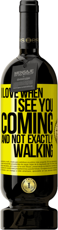 49,95 € Бесплатная доставка | Красное вино Premium Edition MBS® Бронировать Я люблю, когда ты идешь, а не идешь Желтая этикетка. Настраиваемая этикетка Бронировать 12 Месяцы Урожай 2016 Tempranillo