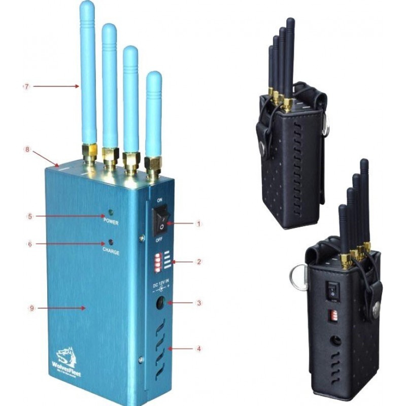 118,95 € Free Shipping | GPS Jammers Portable high power handheld signal blocker. All worldwide networks GPS L1 Handheld