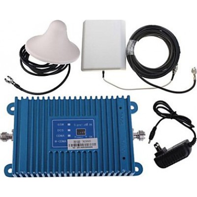 Cell phone signal booster. Amplifier and Antenna Kit. LCD Display