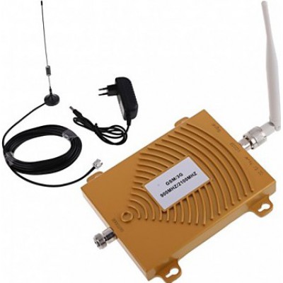Amplificador de señal de teléfono móvil de doble banda. Kit repetidor y antena
