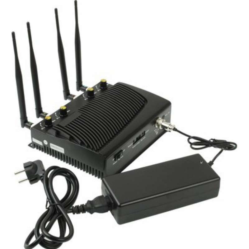 Bloqueurs de Téléphones Mobiles 4 antennes. Bloqueur de signal GSM 40m