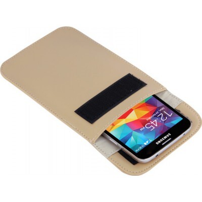 Jammer Accessories Protective anti-radiation bag. Signal blocking case pouch for smartphones. Kahki color