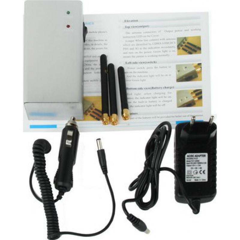 Cell Phone Jammers High power portable signal blocker Portable 15m