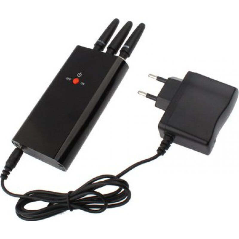 Cell Phone Jammers Portable signal blocker. Black color GSM Portable 15m