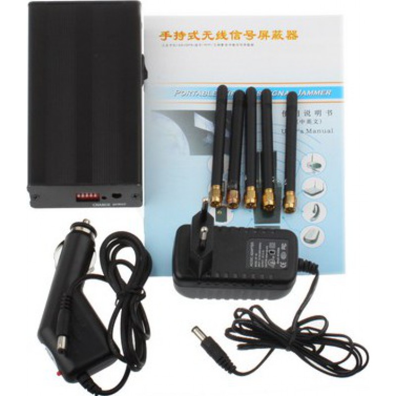Cell Phone Jammers Portable signal blocker. Black color GSM Portable 20m