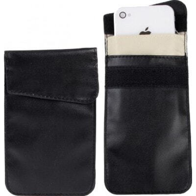 Accessoires d'Inhibiteur Sac de protection anti-rayonnement. Étui de blocage des signaux pour smartphones. Couleur noire