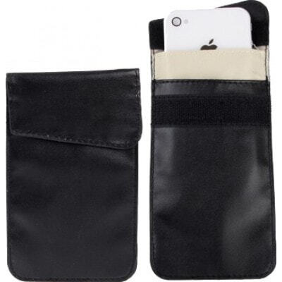Jammer Accessories Protective anti-radiation bag. Signal blocking case pouch for smartphones. Black color