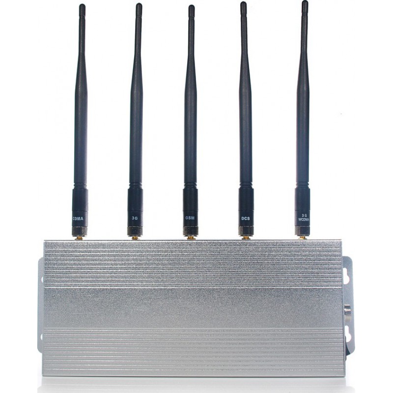 129,95 € Free Shipping | Cell Phone Jammers Desktop signal blocker. 5 Antennas 3G Desktop