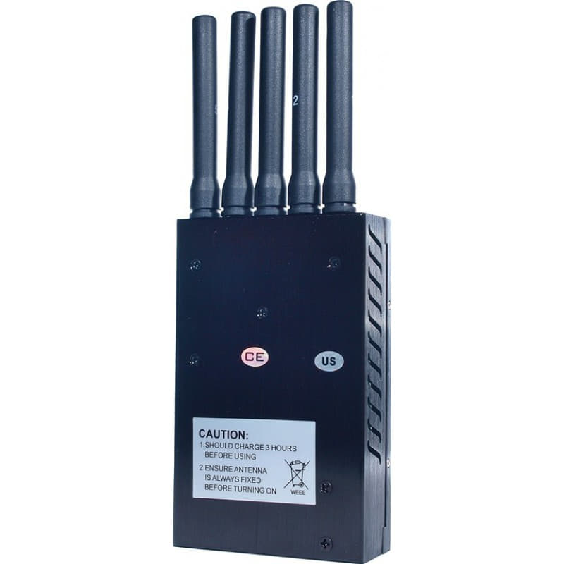 Bloqueadores de Teléfono Móvil Bloqueador de señal de frecuencia portátil. 5 antenas 3G Portable