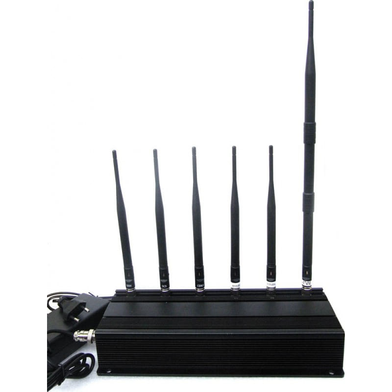 265,95 € Envío gratis | Bloqueadores de Teléfono Móvil bloqueador de señal de 6 antenas GSM