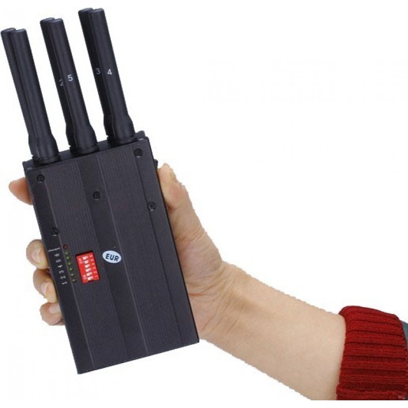 172,95 € Бесплатная доставка | Блокаторы мобильных телефонов Ручной блокиратор сигналов. 6 полос 3G Handheld