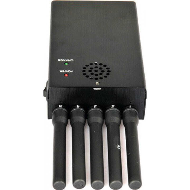 Cell Phone Jammers All frequency portable signal blocker. 5 Powerful antennas 3G Portable