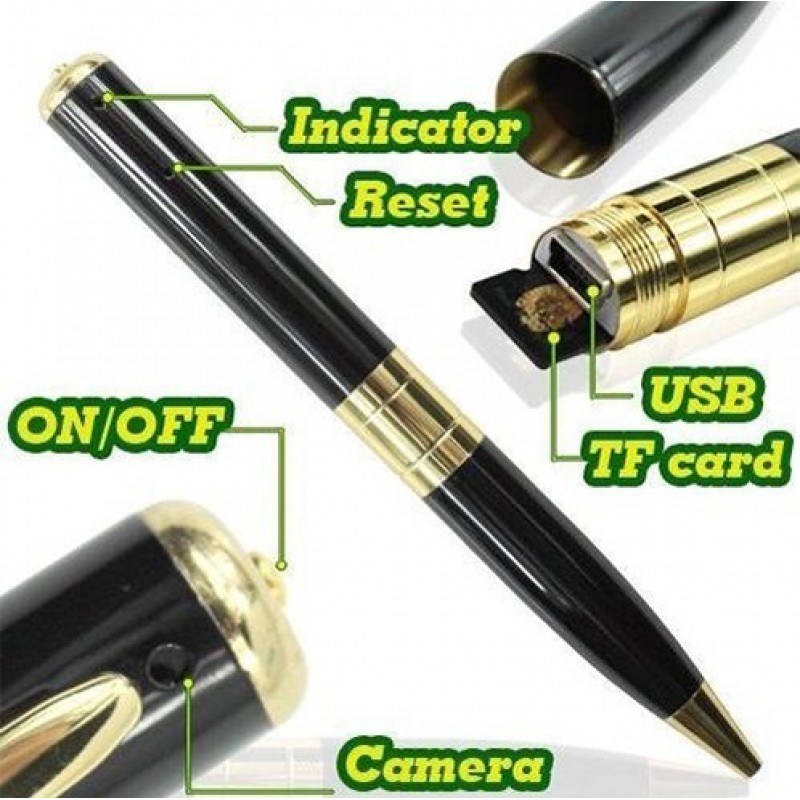 26,95 € Free Shipping | Pen Hidden Cameras Spy pen. Hidden camera. Digital video recorder (DVR). Spy camcorder. 30 FPS 480P HD
