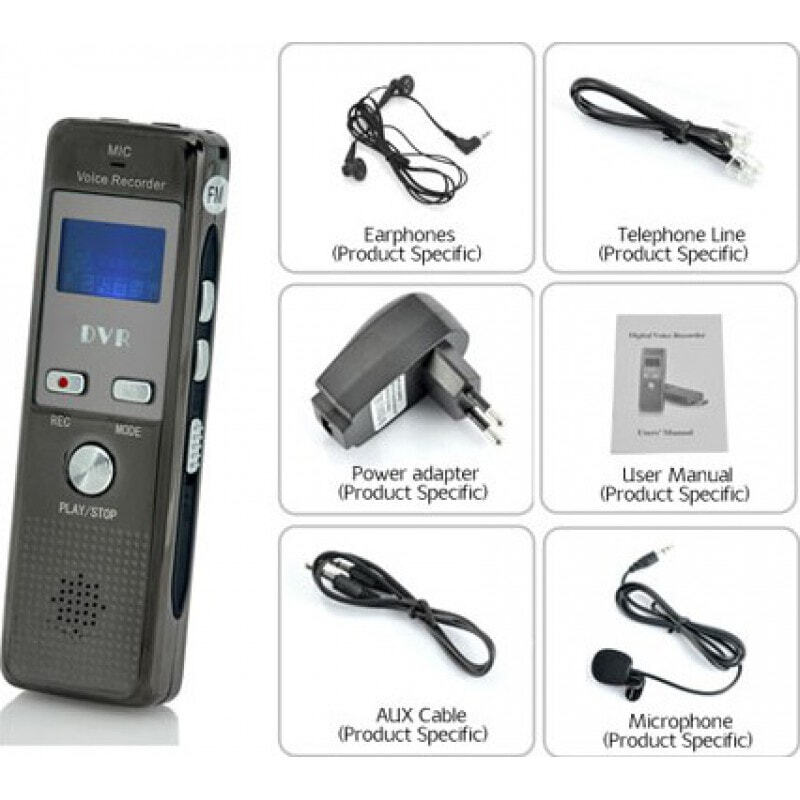 Signal Detectors Digital audio recorder. Voice activation. Phone recording. FM radio 4 Gb