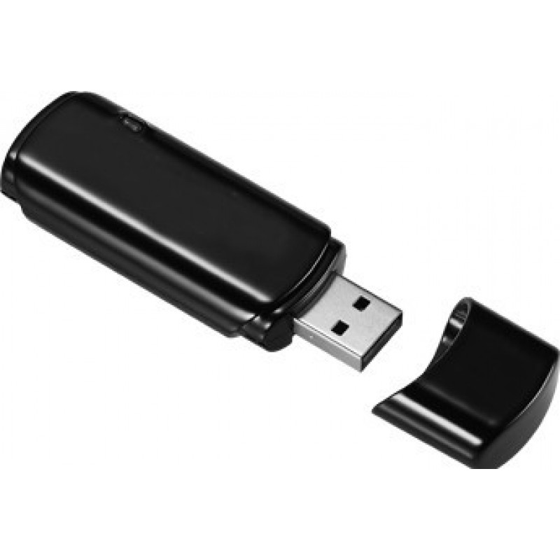 Clé USB Espion Enregistreur audio mini-clé USB. Fente pour carte TF. Temps d'enregistrement ultra-long 720P HD