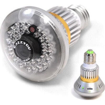 96,95 € Spedizione Gratuita | Altre Telecamere Nascoste sensore CMOS 1/4 . Lampadina visibile di notte. Telecamera CCTV. LED IR 36 pezzi. Visione notturna. Funzione di rilevamento del