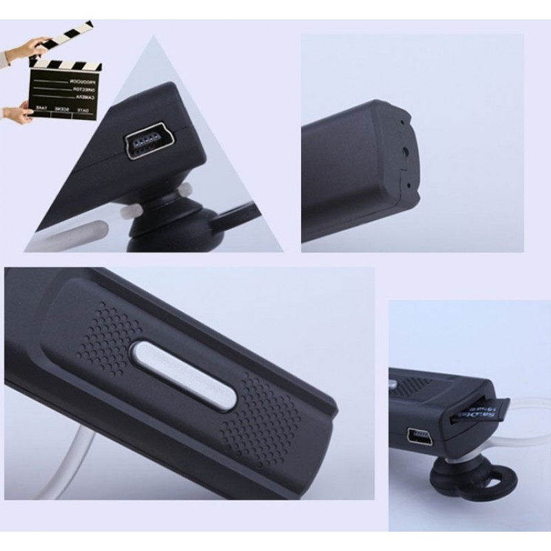 45,95 € Free Shipping | Other Hidden Cameras Multifunctional spy bluetooth earphone. Headset Shaped mini hidden camera. Digital video recorder (DVR). Motion detection. 10m O 720P HD
