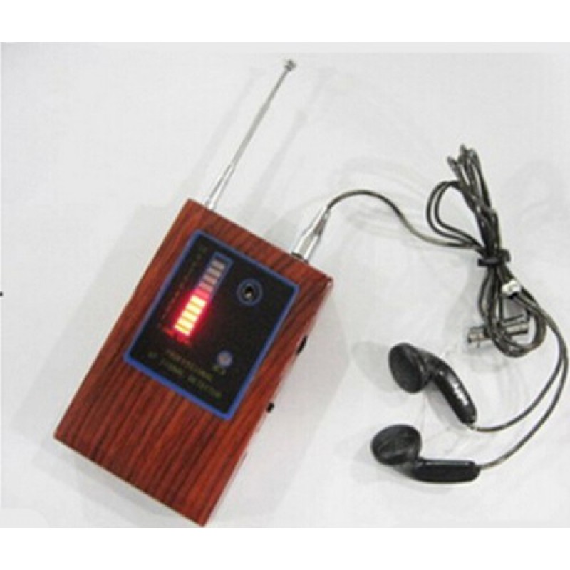 Signal Detectors Super sensitive 10 LED wooden signal detector. Hidden detector for Spy camera/Mobile Phone/Earphone/Walkie Talkies