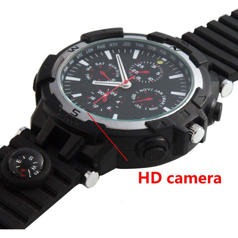 72,95 € Free Shipping | Watch Hidden Cameras WiFi Spy watch. Controlled and Viewed from your cell phone. Hidden camera. IR night vision. Motion detection 720P HD