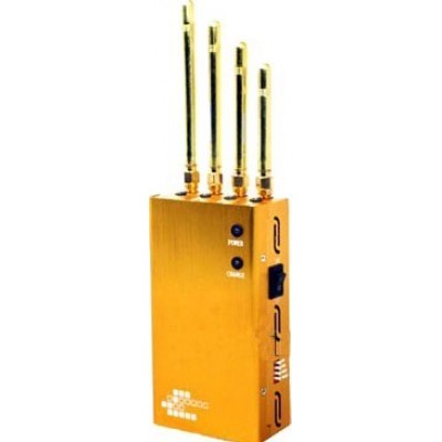62,95 € Free Shipping | Cell Phone Jammers Powerful portable signal blocker. Gold color GPS Portable