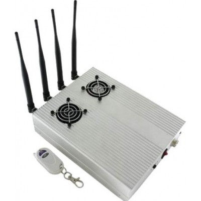 85,95 € Free Shipping | Cell Phone Jammers High power desktop signal blocker with 2 cooling fans Cell phone GSM Desktop