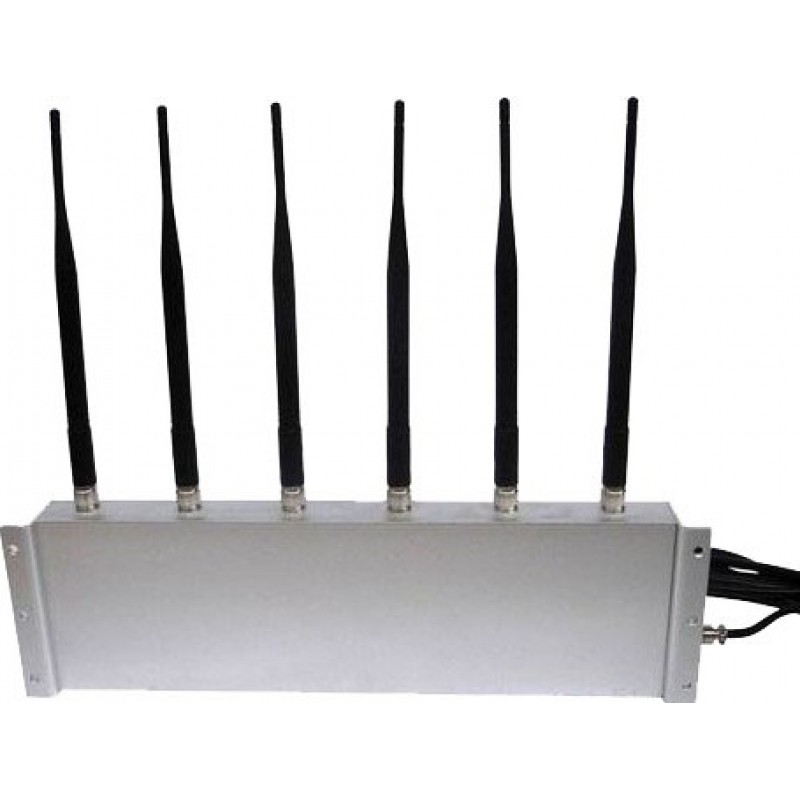 97,95 € Free Shipping | Cell Phone Jammers 6 Antennas. High power signal blocker Cell phone 3G