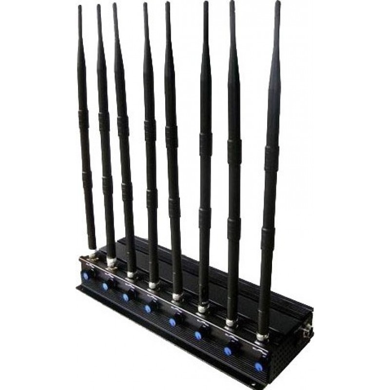 186,95 € Free Shipping | Cell Phone Jammers 8 Bandss Adjustable powerful signal blocker GPS GPS L1