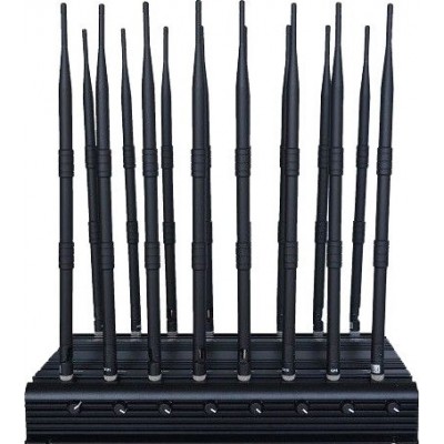 346,95 € Free Shipping | Cell Phone Jammers Full bands. Adjustable powerful signal blocker. 16 Antennas GPS GPS L1