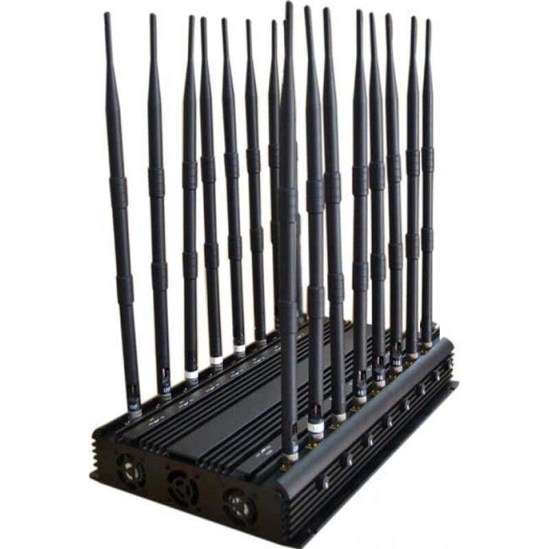 346,95 € Free Shipping | Cell Phone Jammers Full bands. Adjustable powerful signal blocker. 16 Antennas GPS GPS L1