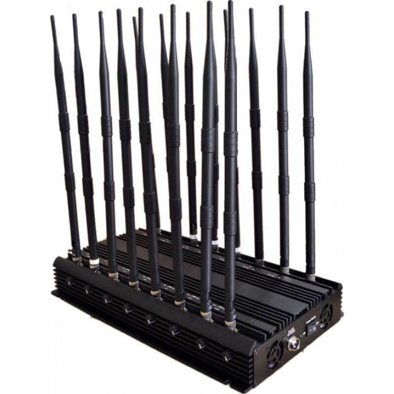 346,95 € Free Shipping | Cell Phone Jammers Full bands. Adjustable powerful signal blocker. 16 Antennas GPS GSM