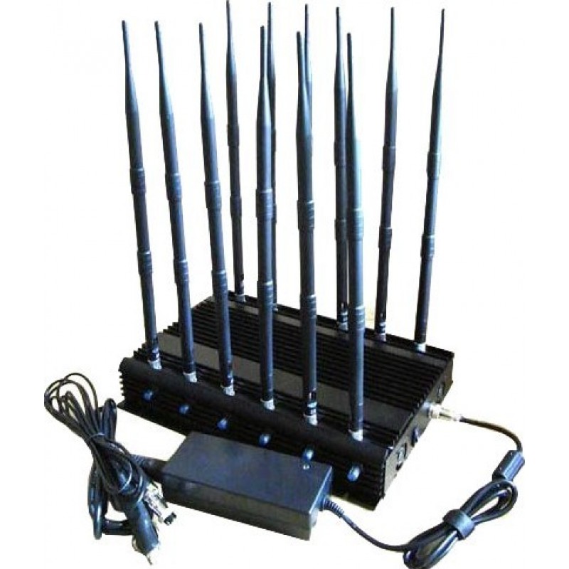 238,95 € Free Shipping | Cell Phone Jammers 12 bands. RF signal blocker. 130MHz-500MHz GPS GSM
