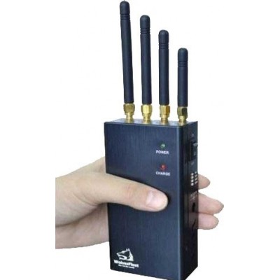 Portable high power wireless signal blocker. Selectable button WiFi