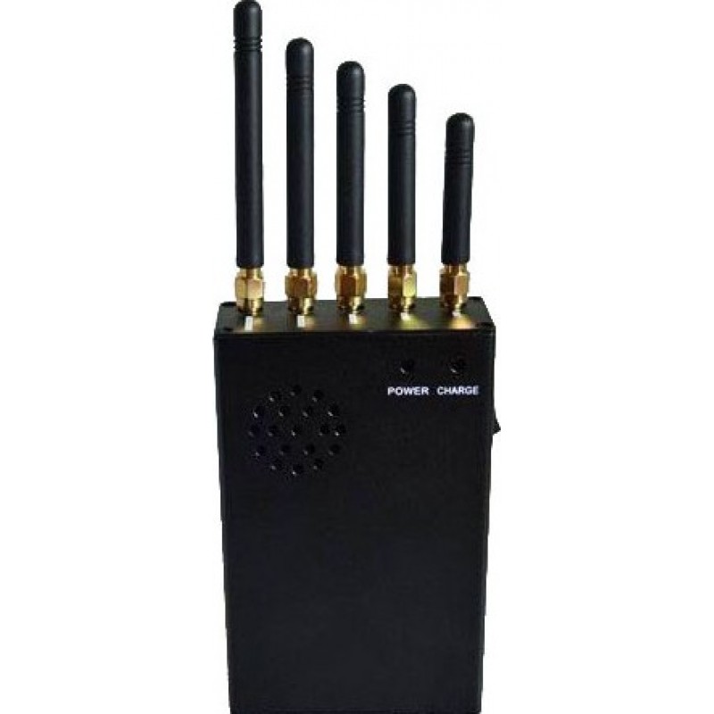 82,95 € Free Shipping | Cell Phone Jammers 3W Handheld signal blocker with cooling fan GPS Handheld