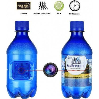 22,95 € Envío gratis | Otras Cámaras Ocultas Cámara espía portátil. Botella Azul. Detección de movimiento. 1080P HD