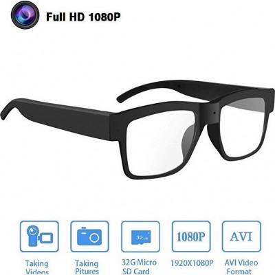 22,95 € Kostenloser Versand | Brillen mit verstecktern Kameras Brille mit Spionage-Kamera. 1080P HD. Videobrille. 32 GB Speicherkarte. Tragbare Kamera