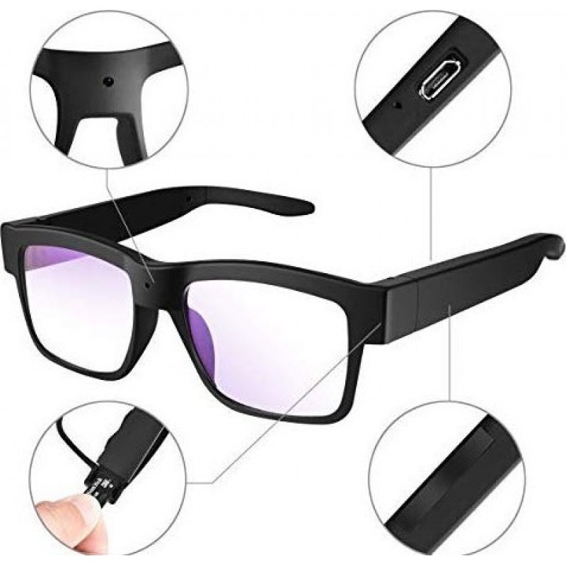 22,95 € Free Shipping | Glasses Hidden Cameras Glasses with spy camera. 1080P HD. Video Glasses. 32GB Memory Card. Wearable Camera