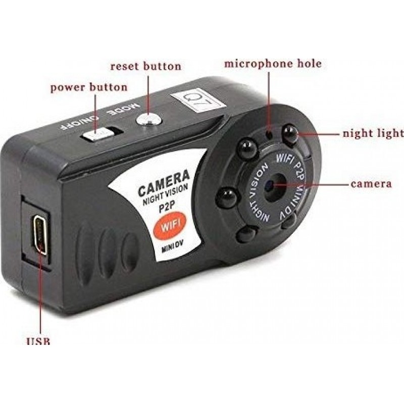 Q7 Mini Wifi DVR Wireless Video IP Camera Night Vision Built-in Microphone