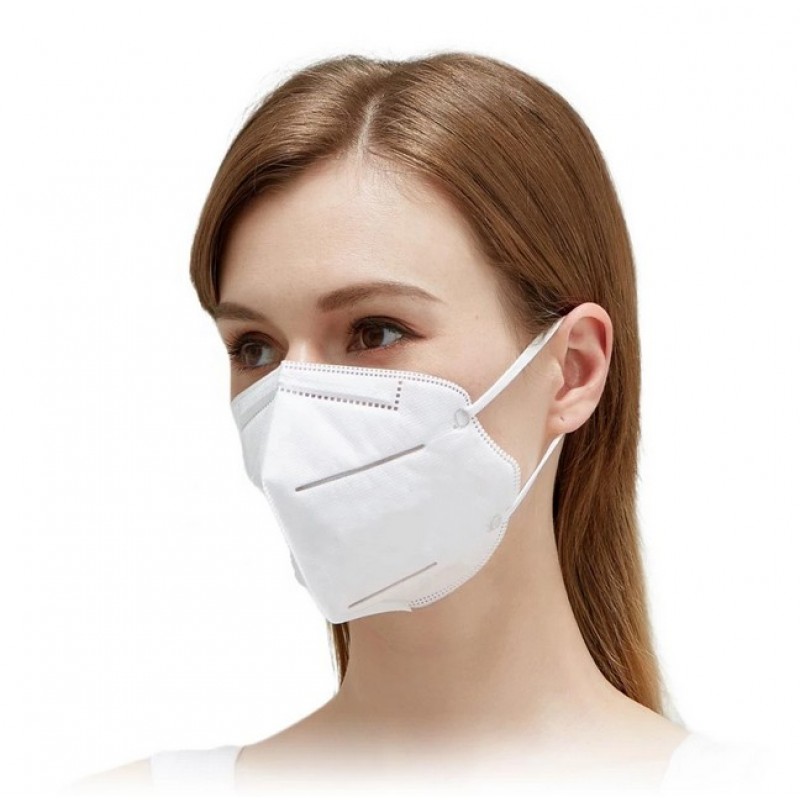 Boîte de 50 unités Masques Protection Respiratoire Filtration à 95% KN95. Masque de protection respiratoire. PM2.5. Protection à cinq couches. Anti virus et bactéries