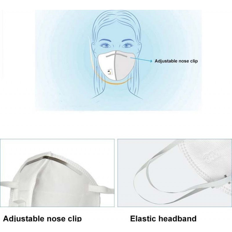 89,95 € Free Shipping | 10 units box Respiratory Protection Masks 3M 9502V+ KN95 FFP2 Respiratory protection mask with valve. PM2.5 Particle filter respirator