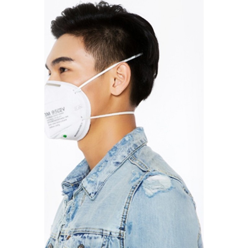 159,95 € 送料無料 | 20個入りボックス 呼吸保護マスク 3M 9502V KN95 FFP2。バルブ付き呼吸保護マスク。 PM2.5粒子フィルターマスク