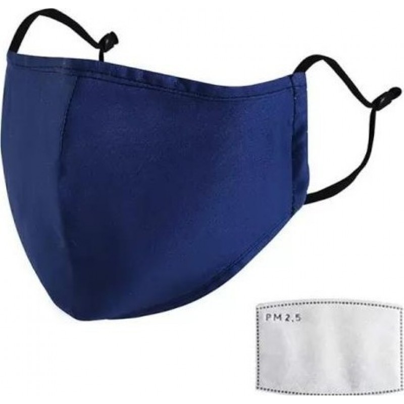 5 units box Respiratory Protection Masks Blue color. Reusable Respiratory Protection Masks With 50 pcs Charcoal Filters
