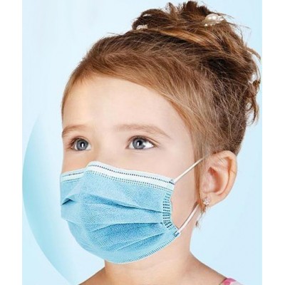 500 Einheiten Box Einwegmaske für Kinder. Atemschutz. 3 Schicht. Anti-Grippe. Weich atmungsaktiv. Vliesmaterial. PM2.5