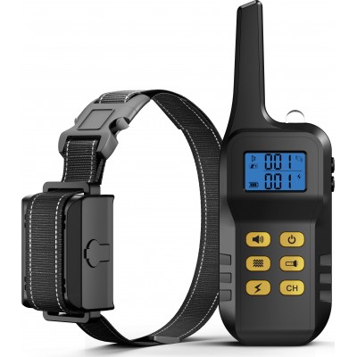 44,99 € Free Shipping | Anti-bark collar Dog shock training collar. 1000 meter range. 650 mAh. Waterproof, vibration, beep