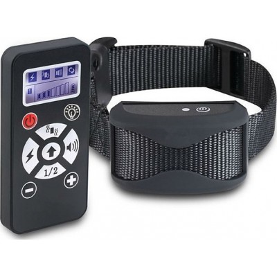 Dog training collar. Waterproof. LCD. Shock, vibration and sound Black
