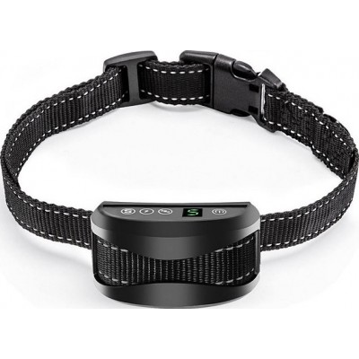 29,99 € Envío gratis | Collar anti-ladridos Collar de adiestramiento antiladridos para perros. Modo de descarga estática y vibración Negro