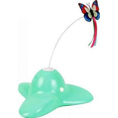 37,99 € Free Shipping | Pet Toys Electric pet toy. 360 degree rotating butterfly Green