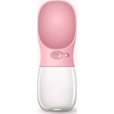 15,99 € Envío gratis | Comederos y bebederos Bol de bebida para cachorros. Bebedero de viaje para mascotas. A prueba de fugas. 350 ml Rosa