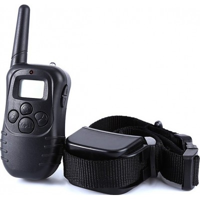 26,99 € Envío gratis | Collar anti-ladridos Collar de adiestramiento antiladridos para perros. Pantalla LCD. Alcance de 300 metros. Modo de vibración Negro