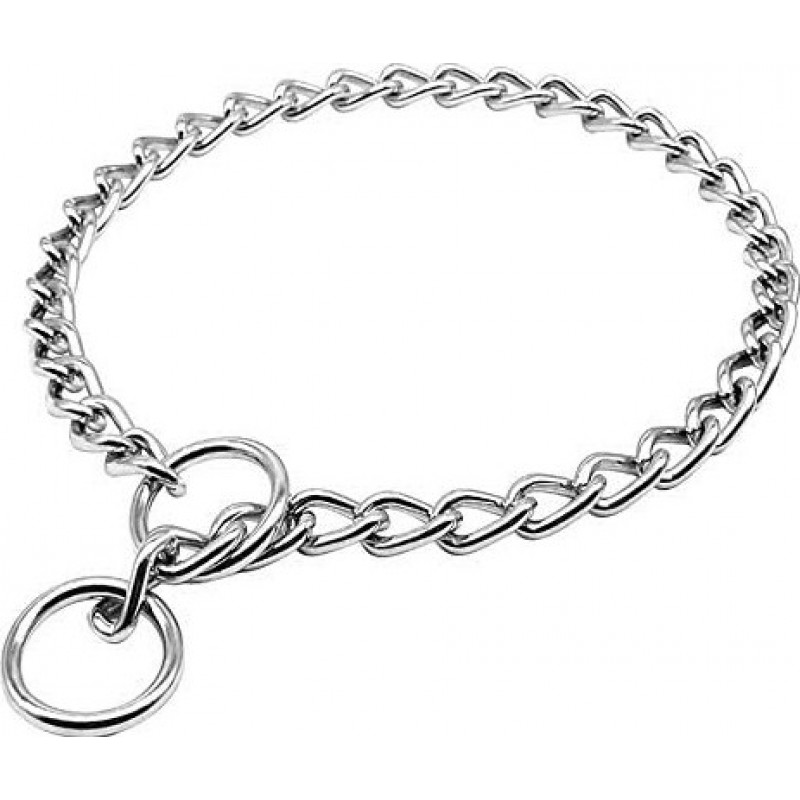 25,99 € Free Shipping | Medium (M) Pet Collars Stainless steel dog choke chain collar. Metal chain slip collar. Walking choker